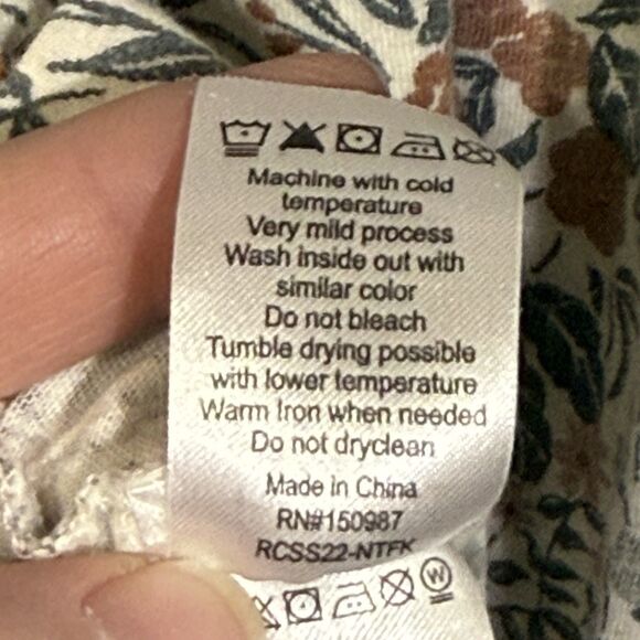 Rylee + Cru Flower Field Flutter Sleeve Babydoll Mariposa A-Line Dress Size 2-3Y - Picture 10 of 10